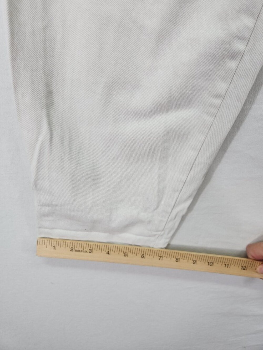 Zara High Waist Pleated Jeans Ivory Balloon Barrel Leg Womens Size 6 (27x26) - Picture 6 of 14